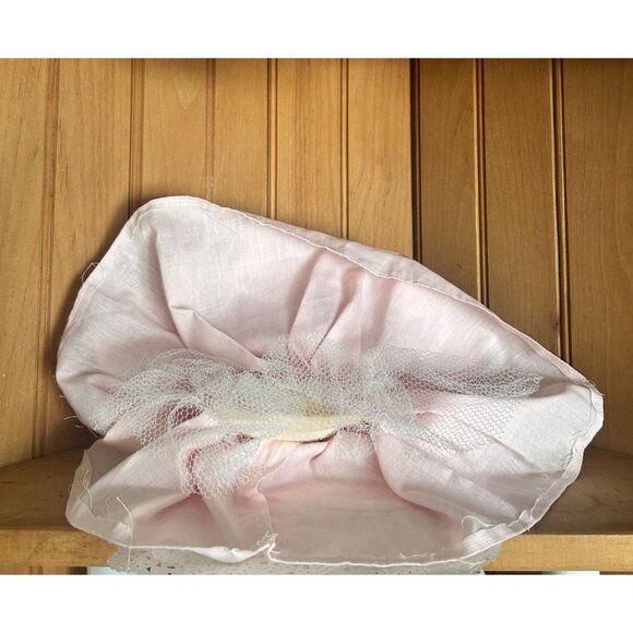 Handmade Bunny Angel Doll Floral Crown Pink Dress Tulle Easter Baby Girl Decor - Picture 2 of 5